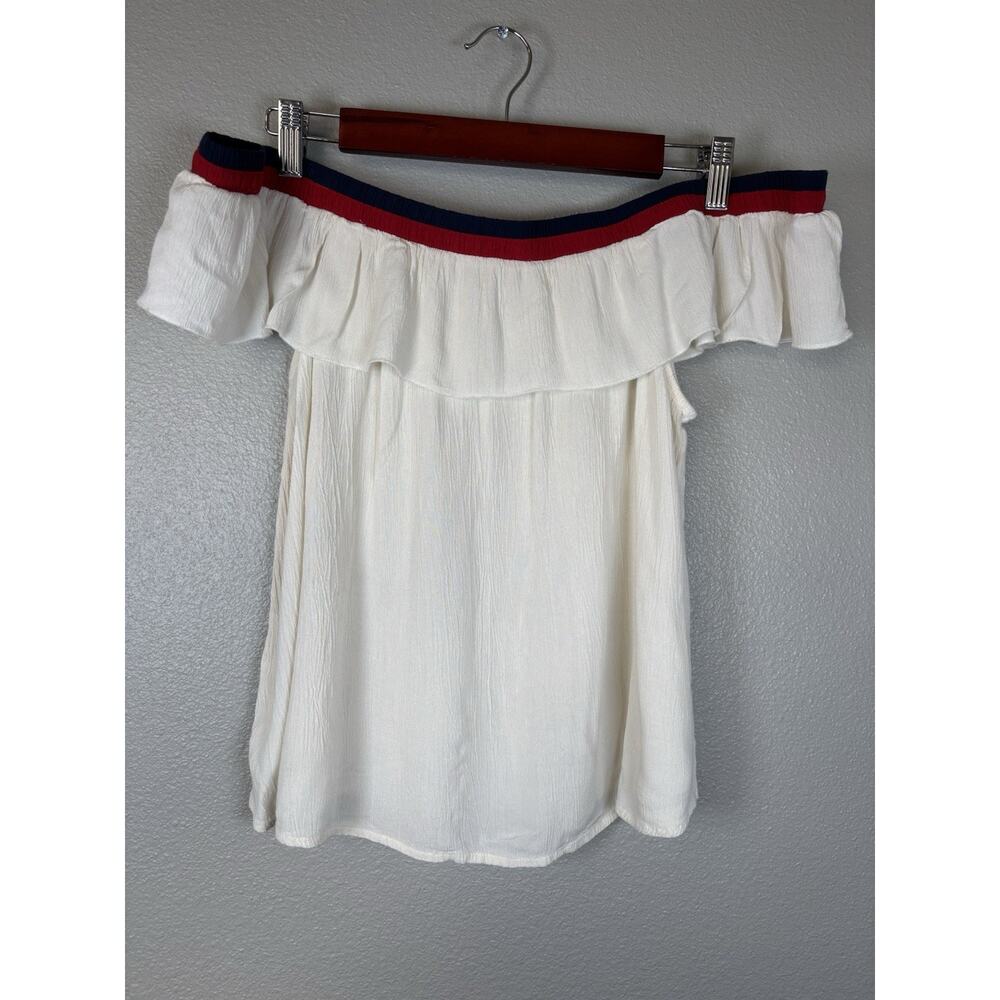 Women’s American Eagle Outfitters AEO AE White Gauze Off Shoulder M Shirt